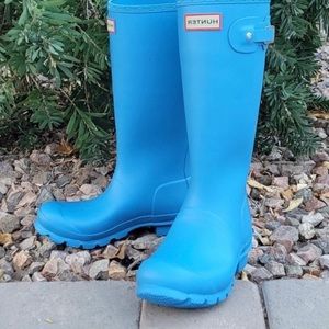 Blue Hunter Rain boots